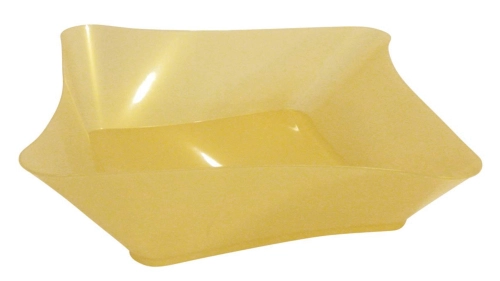 Wavy quadrilateral bowl with or without cap 1.050cc