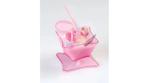 Baptism bowl quadrilateral, 300 sets with cap 120cc